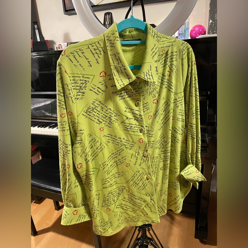 Picadilly Fashion Green Button Down Shirt
